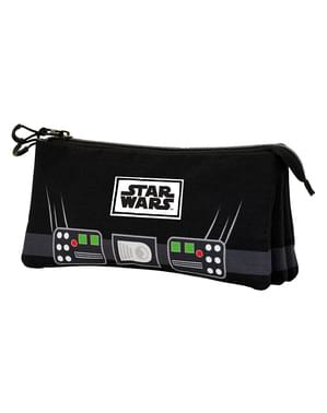 Darth Vader Pencil Case with Three Compartments - Star Wars