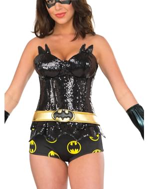Kadın Glittery Batgirl Korse