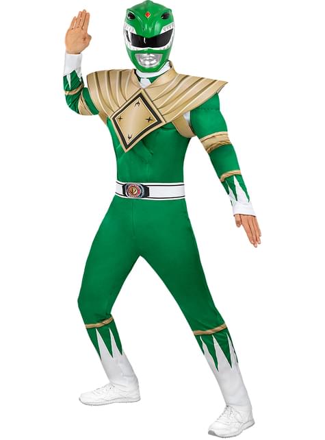 Disguise Costumes Mens Power Rangers Green  Helmet