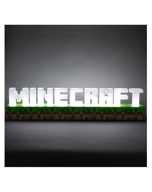 Minecraft logo lampe