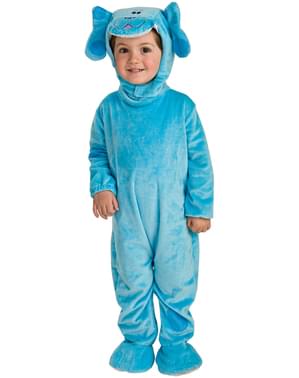 Синьото на момчето от костюмите на Blue's Clues