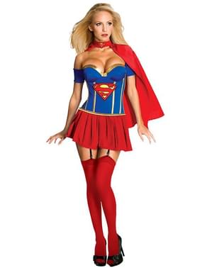 Seksi Supergirl Yetişkin Kostüm