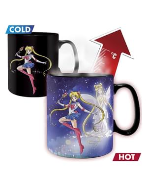 Caneca Sailor Moon muda de cor