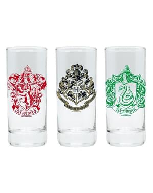 Coffret cadeau verres Harry Potter maisons