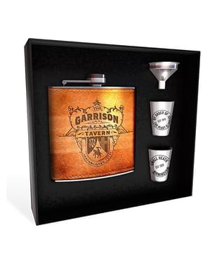 Hip Flask, Glass and Funnel Gift Set: Peaky Blinders