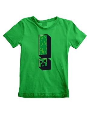 T-shirt Creeper Minecraft para meninos