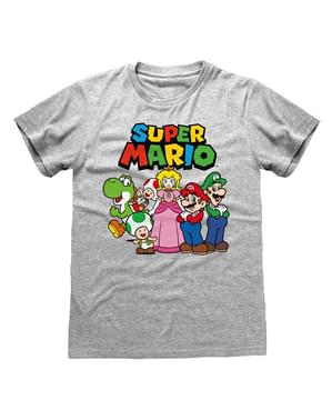 Camiseta Super Mario Bros personajes para adulto - Nintendo