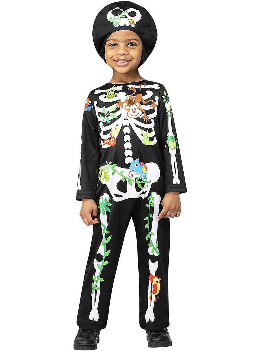 Jungle Skeleton Costume for Boys