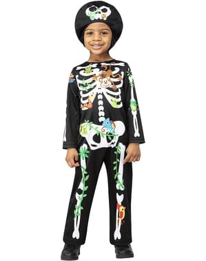 Dschungel-Skelett Kostüm für Jungen
