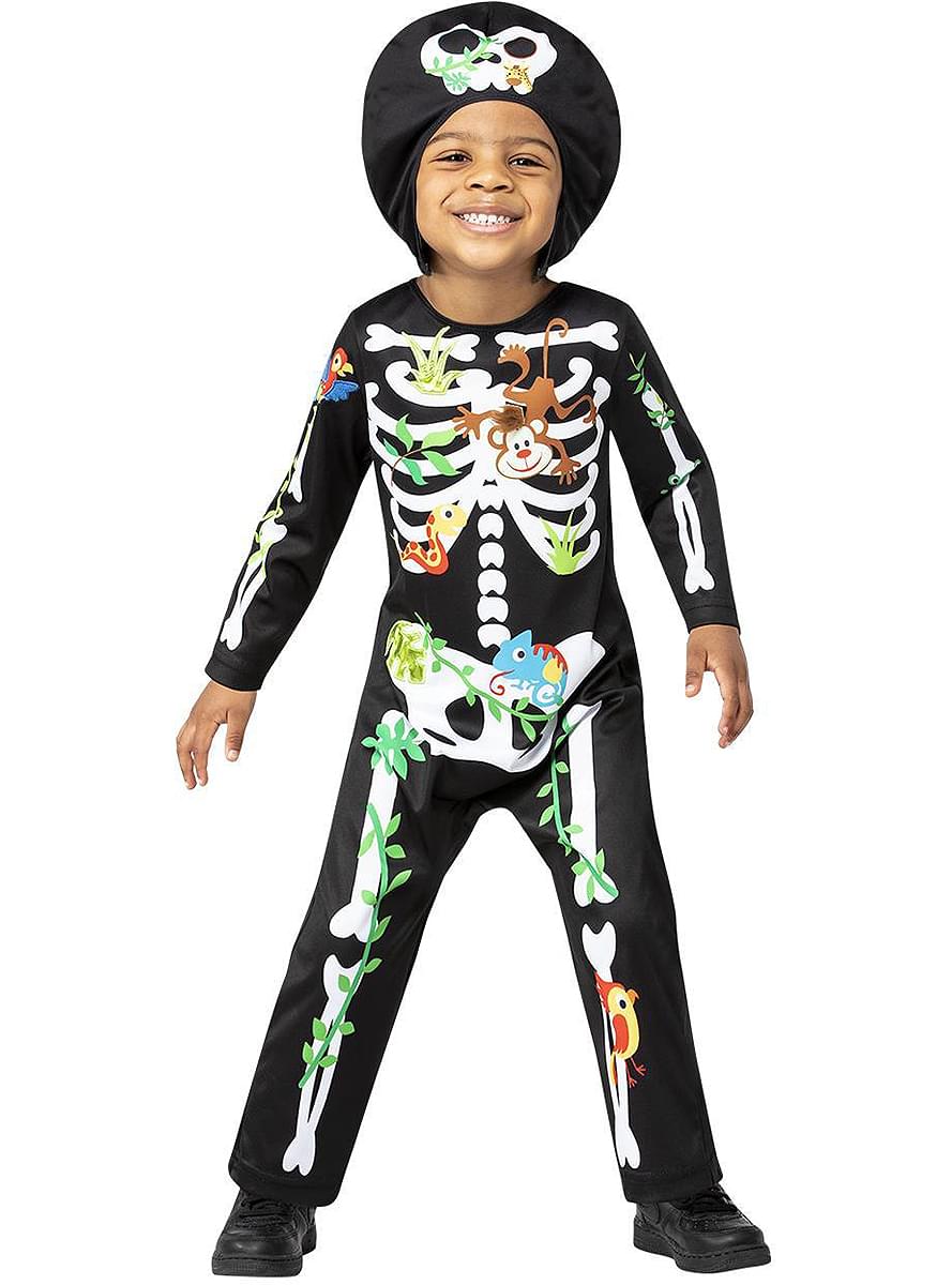Jungle Skeleton Costume for Boys
