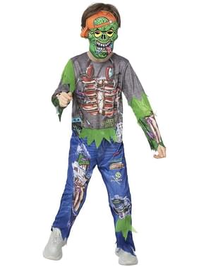 Gamer-Zombie Kostüm für Kinder