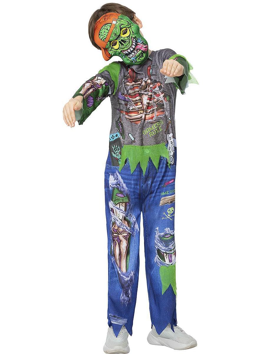 Disfraz de gamer zombie para niño