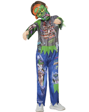 Costum de gamer zombi pentru copii