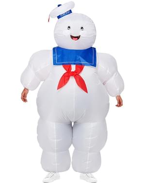 Opblaasbaar Marshmallow kostuum voor volwassenen - Ghostbusters