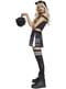Disfraz de animadora Halloween negro para mujer