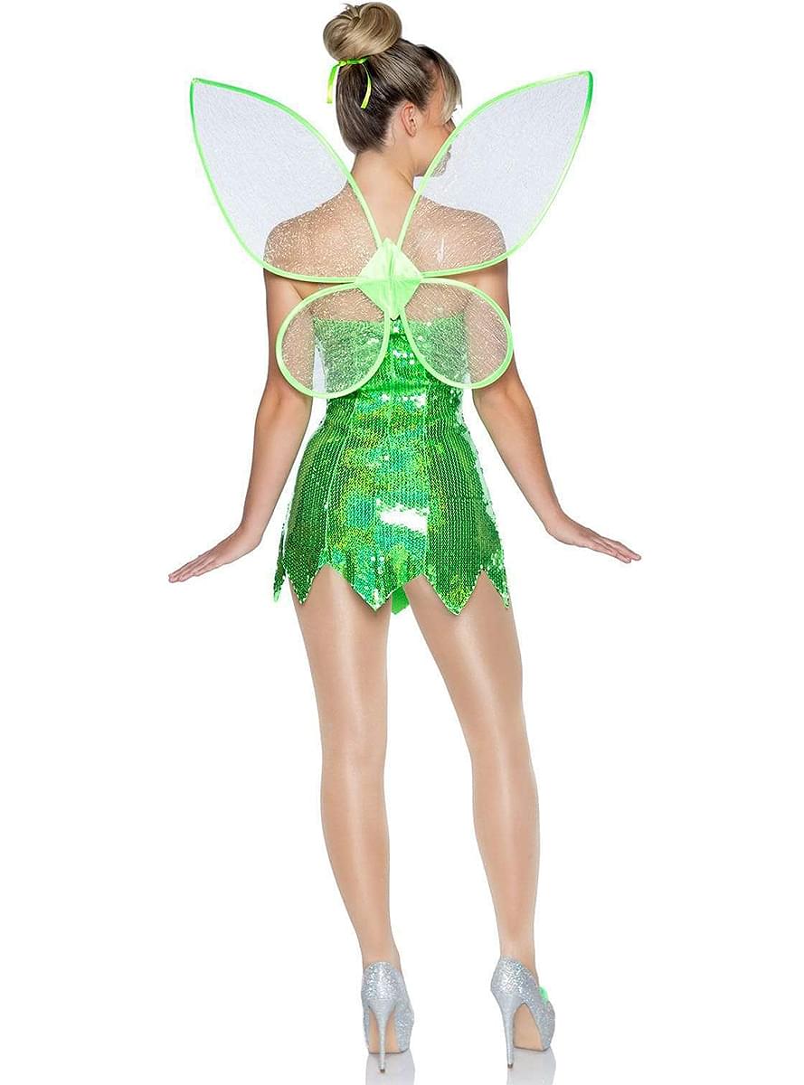 Sexy Feen Kostüm grün für Damen