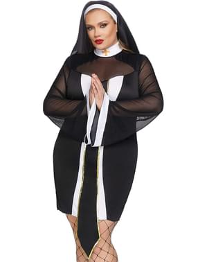 Déguisement nonne provocante femme