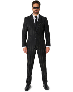 Lys-i-mørke stribet jakkesæt - Suitmeister