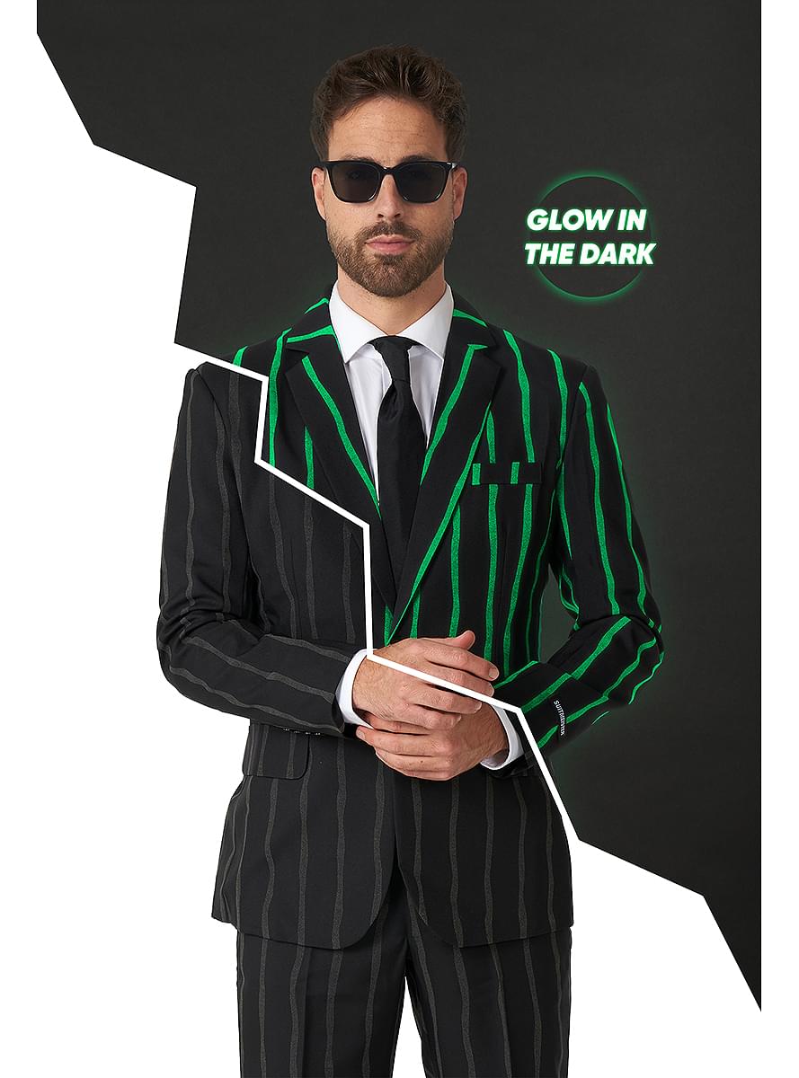 Traje de rayas brilla en la oscuridad - Suitmeister