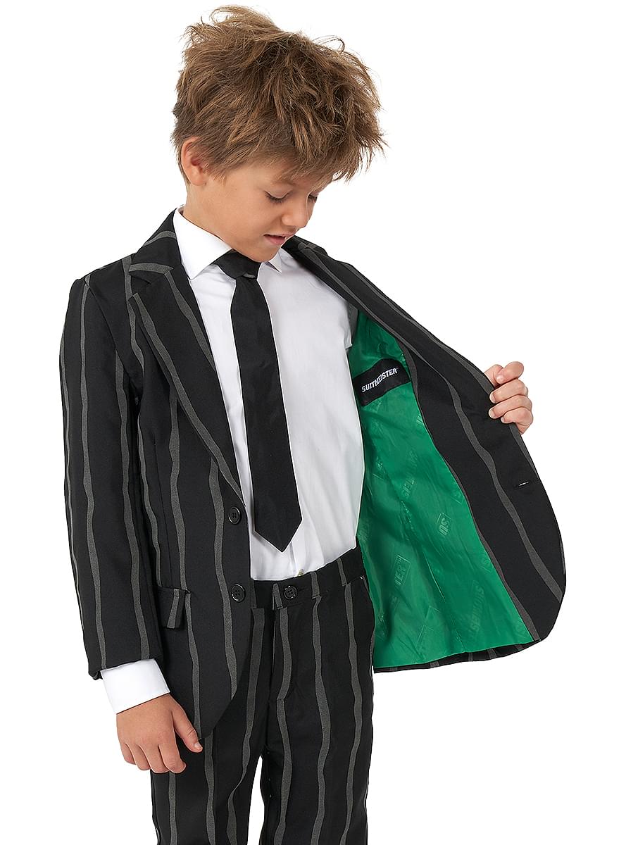 Fato de riscas brilha no escuro para meninos - Suitmeister