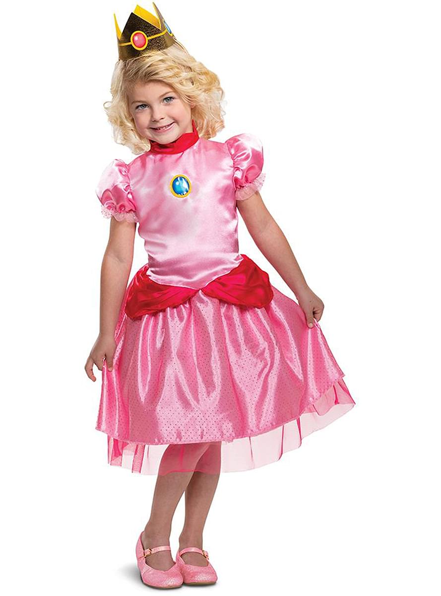 Mini Princess Peach Kostyme for Jenter - Super Mario