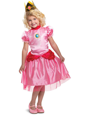 Mini kostým princezna Peach pro dívky - Super Mario Bros