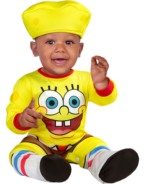 Costum Sponge Bob pentru bebeluși