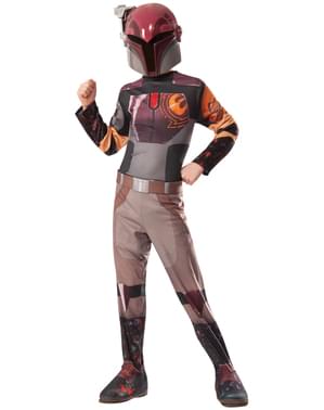 Girl's Sabine Wren Star Wars Pemberontak Kostum