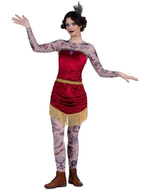 Costum de circ femeie tatuată