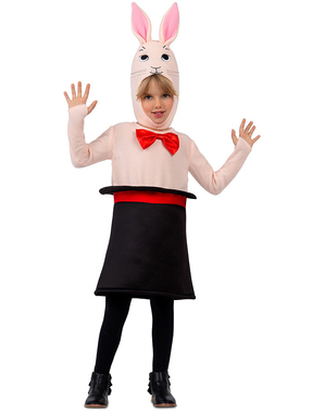 Costum de iepure în căciuliță pentru copii