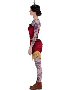 Disfraz de circo mujer tatuada