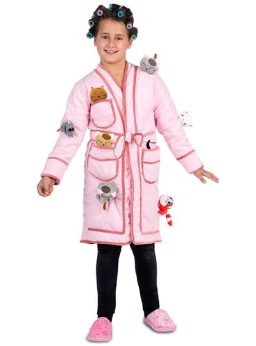 Crazy Girl Cat Ears Star Plaid Black & Red Cut Off Hoodie Dress