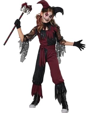 Costume da buffone psicopatico per bambina