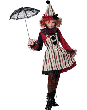 Kostým začarovaný klaun pro dívky