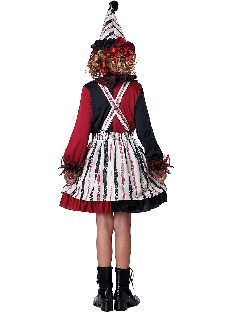Verzauberter Clown Kostüm für Mädchen