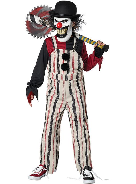Verzauberter Clown Kostüm für Jungen