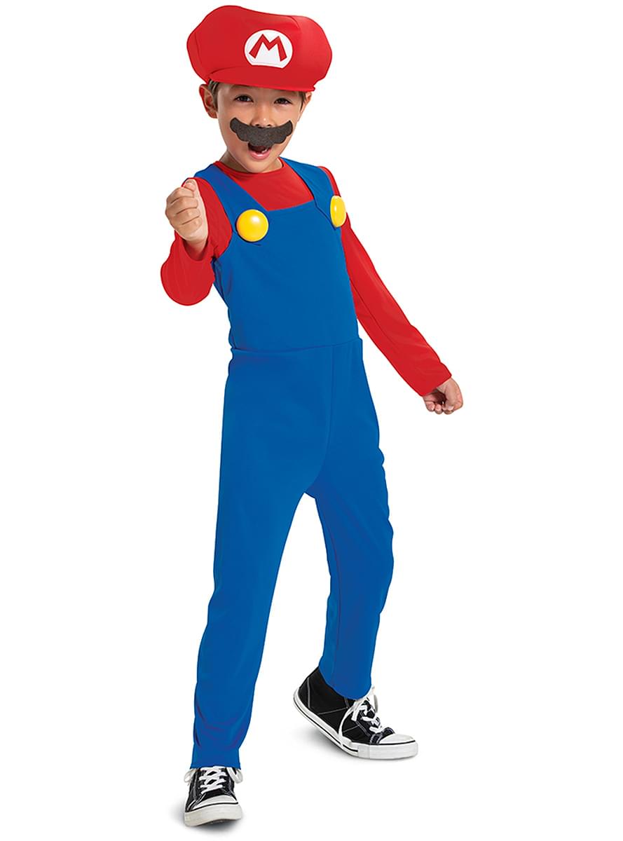 Fato de Super Mario Bros básico para menino