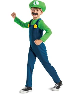 Basic Luigi Costume for Boys - Super Mario Bros