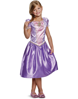 Costum clasic Rapunzel pentru fete