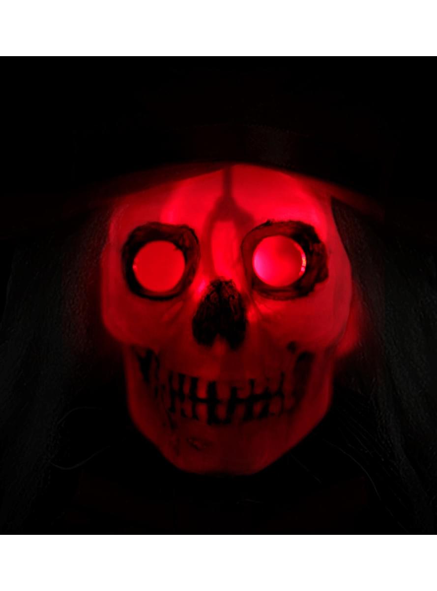 Figurină schelet de agățat cu lumină 105 cm
