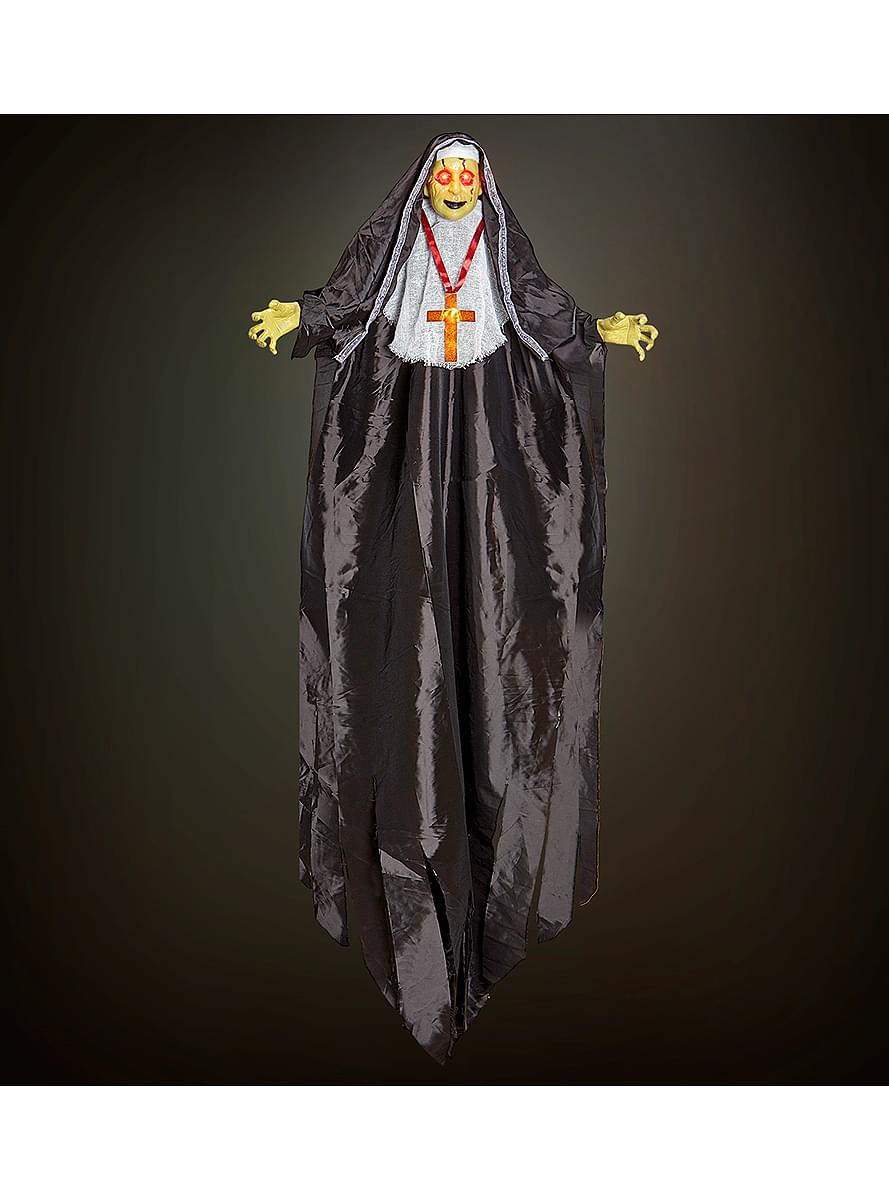 LED Light Up Hanging Nun 137 cm