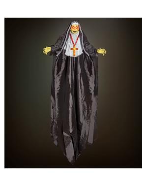 LED Light Up Hanging Nun 137 cm
