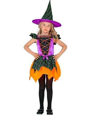 Verwunschenes Hexen Kostüm für Mädchen