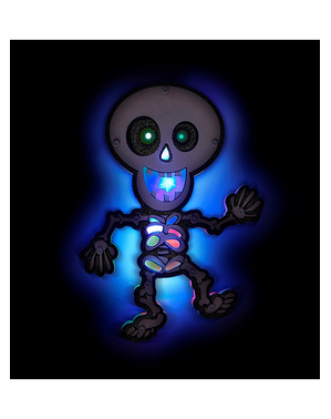 Figura de pendurar de esqueleto com luzes led