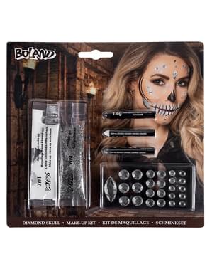 Skeleton Make-up Kit with Facial Gems