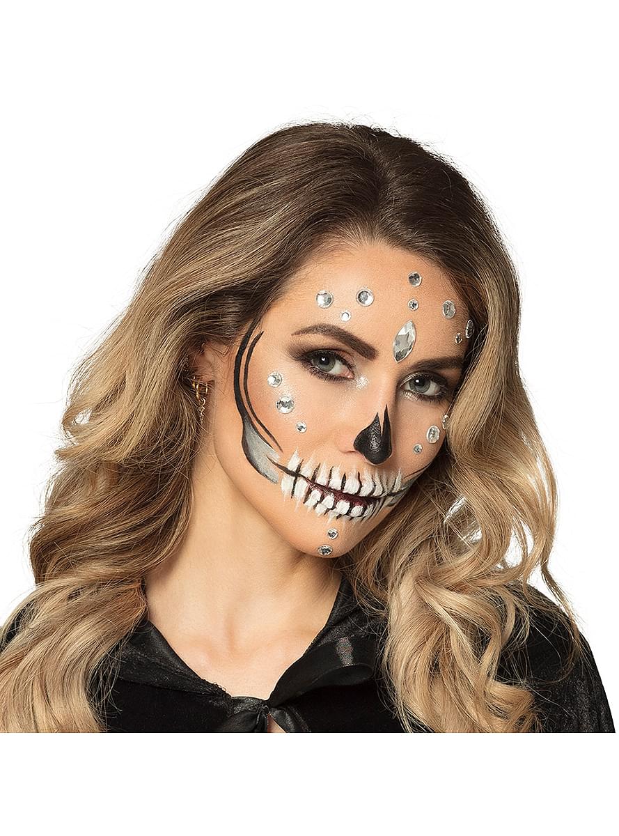 Kit maquillage bijoux visage squelette