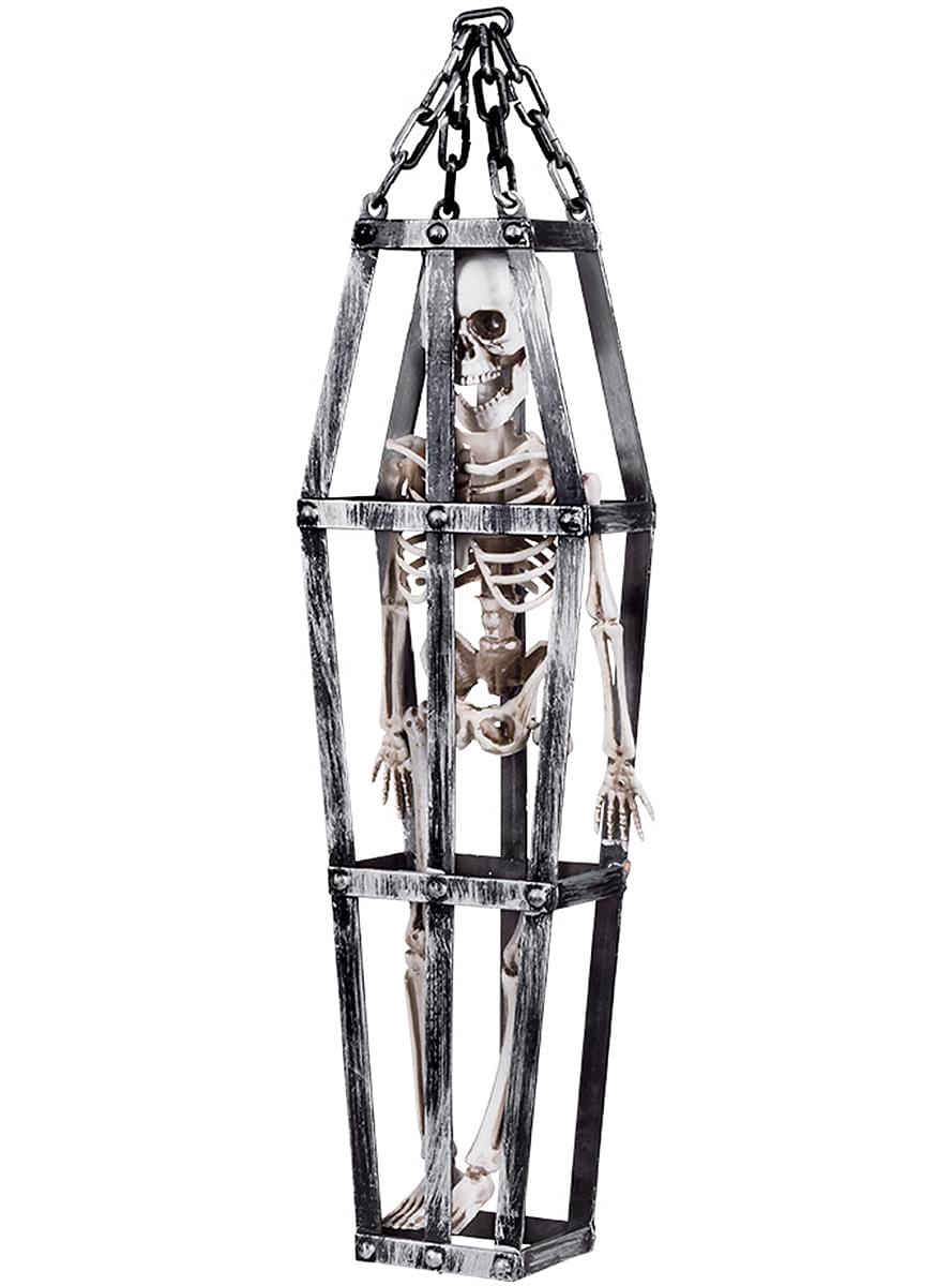 Caged Hanging Skeleton