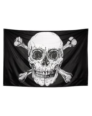 Piraātu karogs ar skeletu