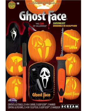 Kit de Ghost Face para cortar abóboras