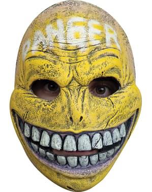 Smiley Danger Maske mit teuflischem Lächeln